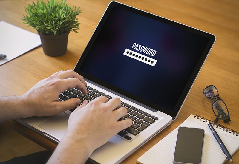 Computer protective locks PINs & passwords