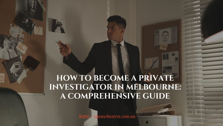 A detective examining evidence in Melbourne.