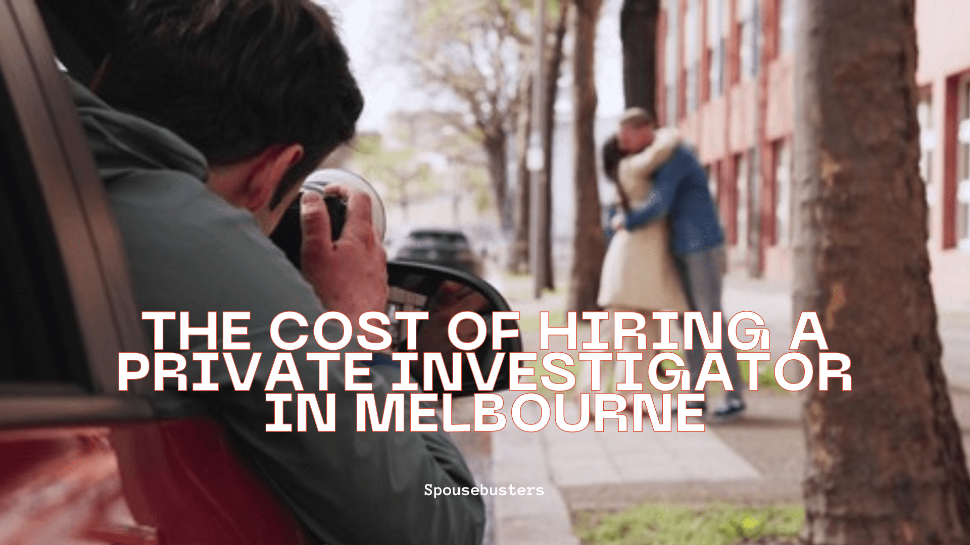 Private investigator discreetly taking photos during a surveillance operation in Melbourne.