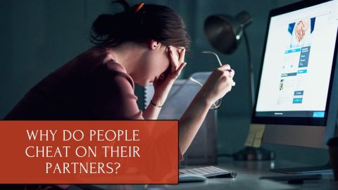 Woman upset after discovering cheating online